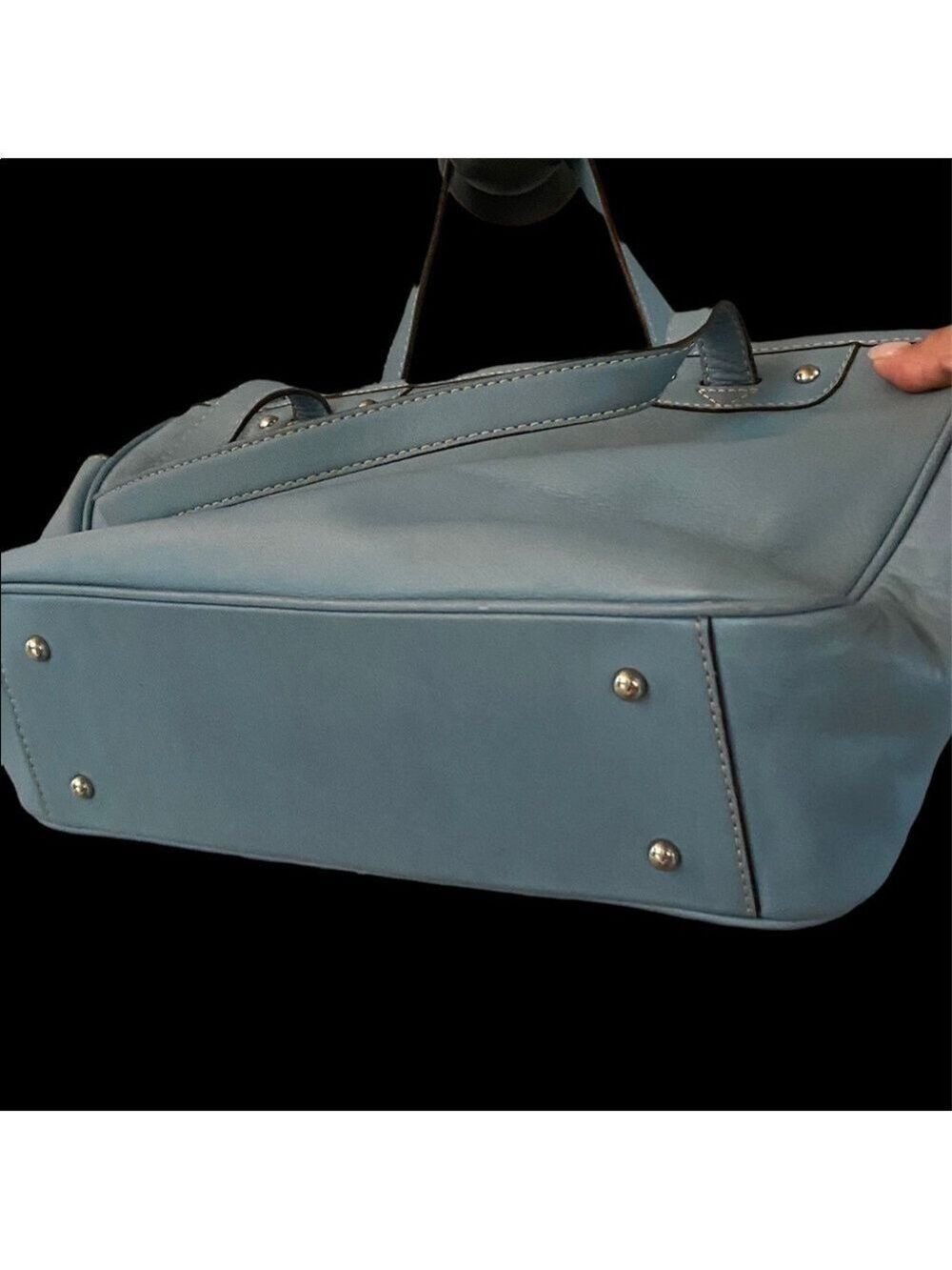 Etiene Aigner blue purse - Picture 6 of 9